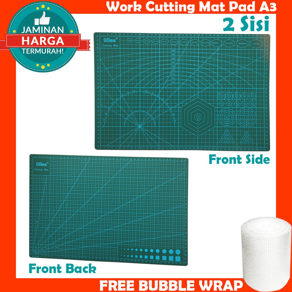 

Work Cutting Mat Pad A3 45x30cm Alas Potong Kerajinan 2 Sisi