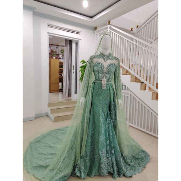 DRESS HIJAU WARDAH JUBAH