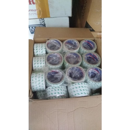 

Double tape 14 mm ducksung hitech doble tip putih lakban isolasi solasi