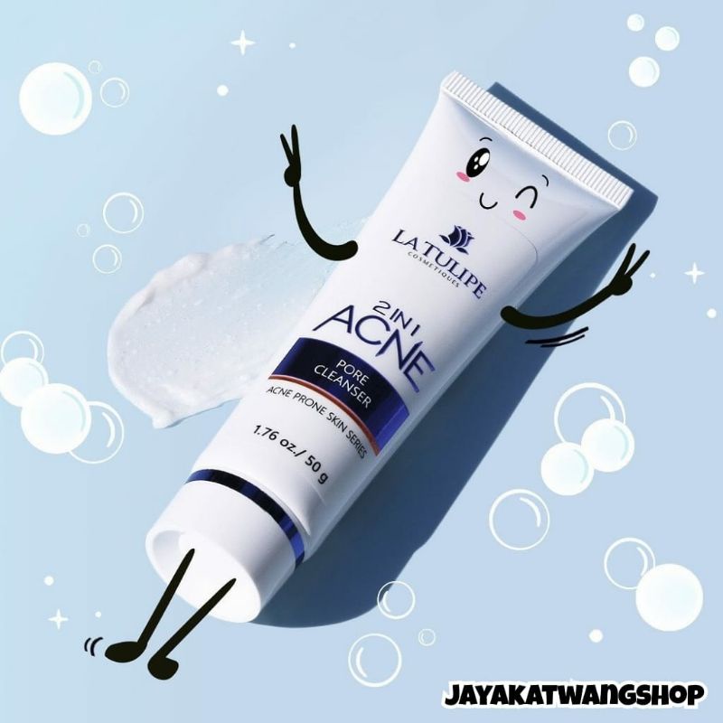 LA TULIPE 2 IN 1 ACNE PORE CLEANSER / Latulipe Sabun Wajah Untuk Kulit Berjerawat