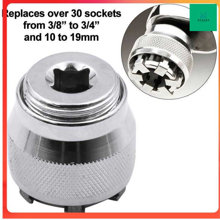 TD - CEA SAIKE Kepala Kunci Pas Universal Socket Bolt Fitting 10-19mm - MW35