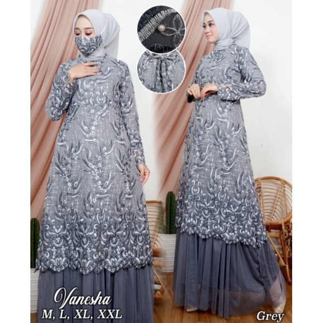 Gamis NK kebaya 5/gamis pesta/gamis modern/gamis muslim