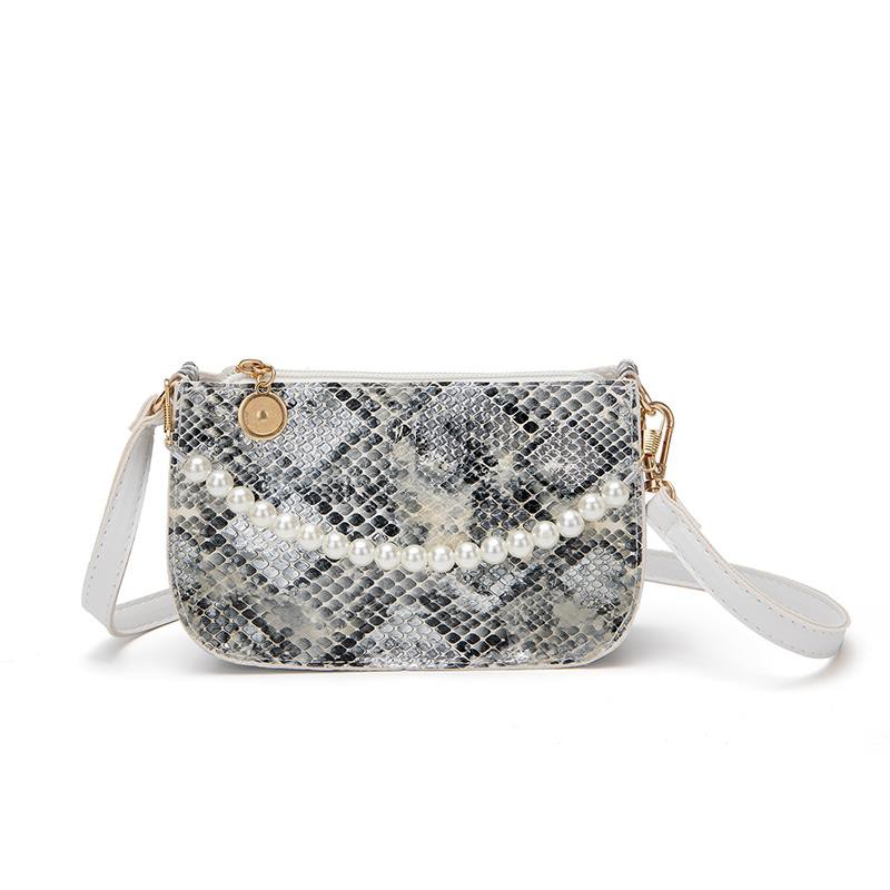 TAS SELEMPANG MUTIARA MOTIF ULAR LONJONG