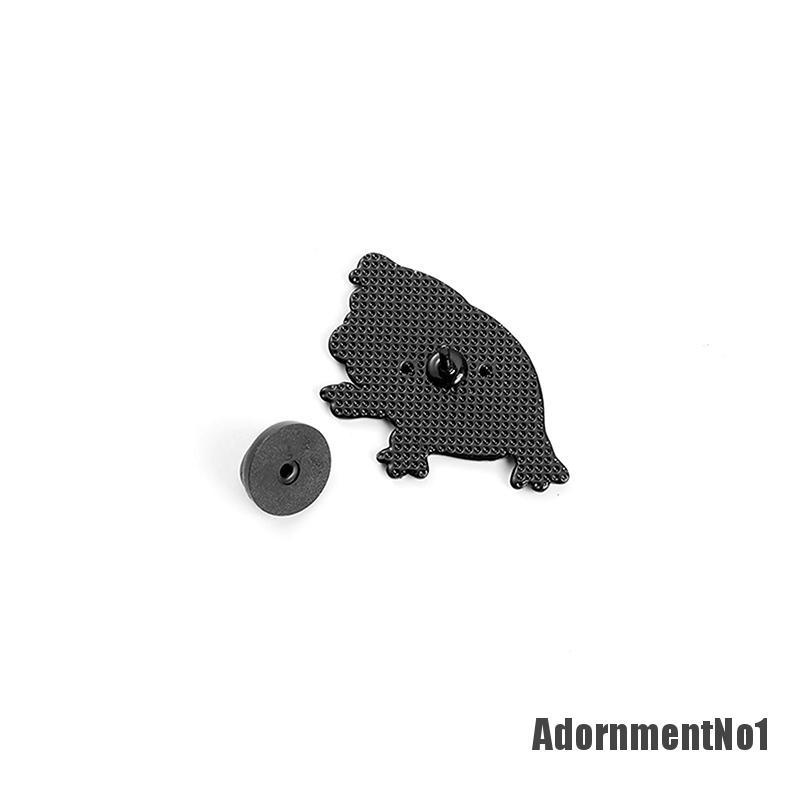 (Adornmentno1) Bros Pin Enamel Desain Katak Lucu Hias Cermin