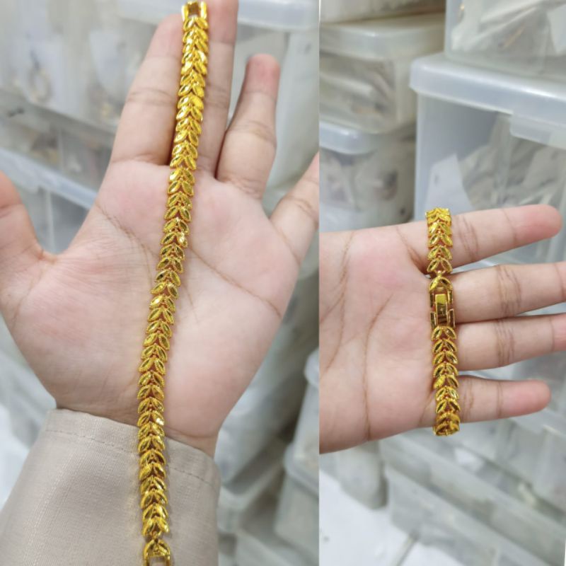 gelang emas muda kadar renda