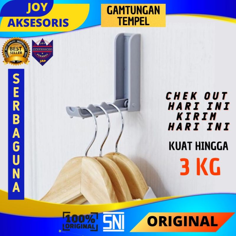 TERLARIS Hanger Gantungan kapstok cantolan organizer box tempel dinding tembok multifungsi untuk pin