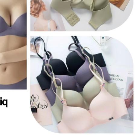 ➤ JUTSYLE PUSH UP BRA SEAMLESS BH TANPA KAWAT HIGH QUALITY - Hijau, 34 ❀