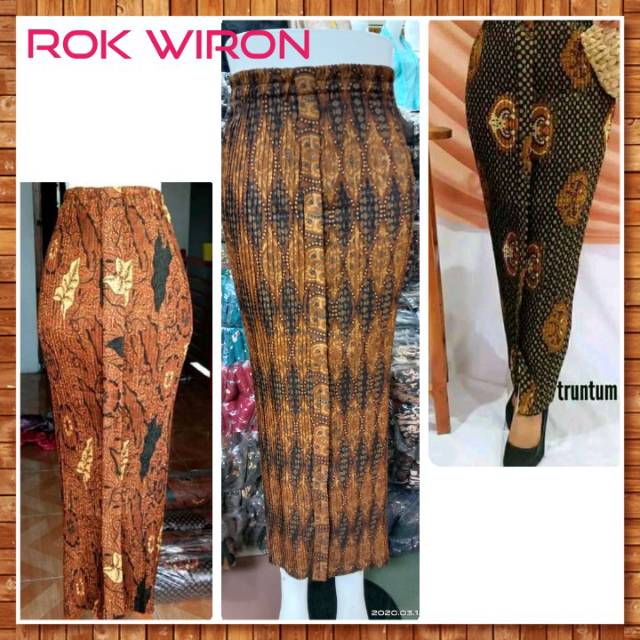 Rok plisket wiron/ wiru Jawa