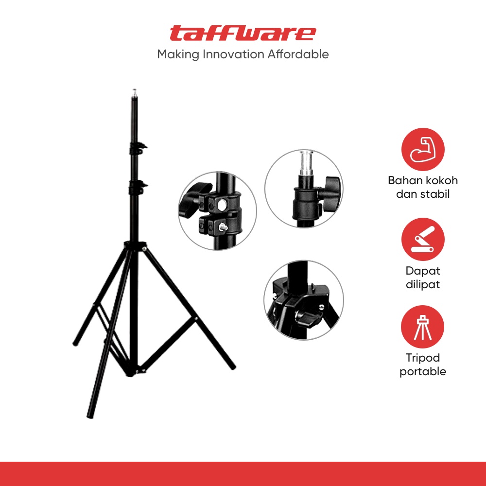 Tripod Portable Lighting Stand 2 Meter untuk Studio Lighting