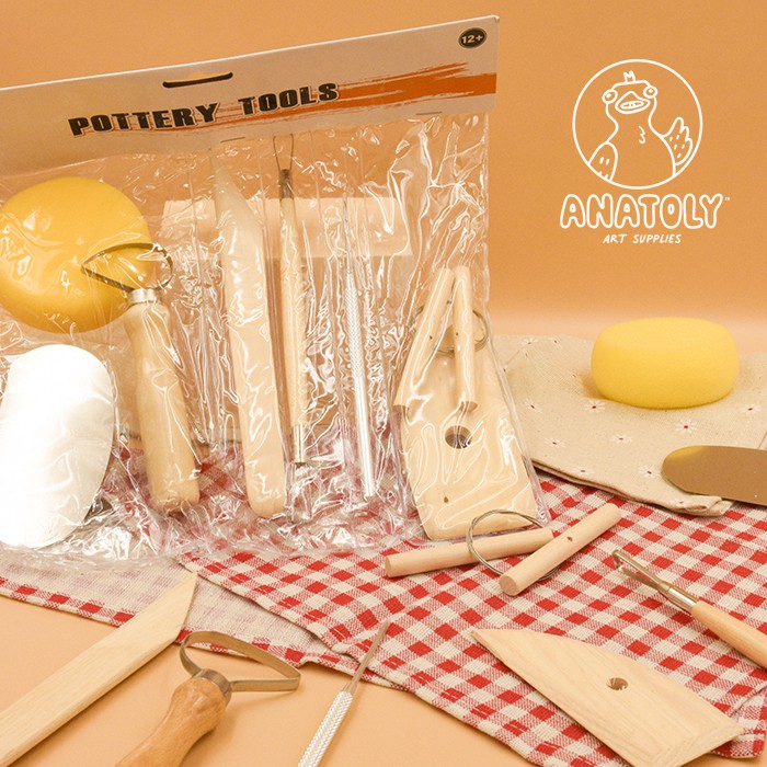 Basic Pottery Tool Kit - 8 in 1