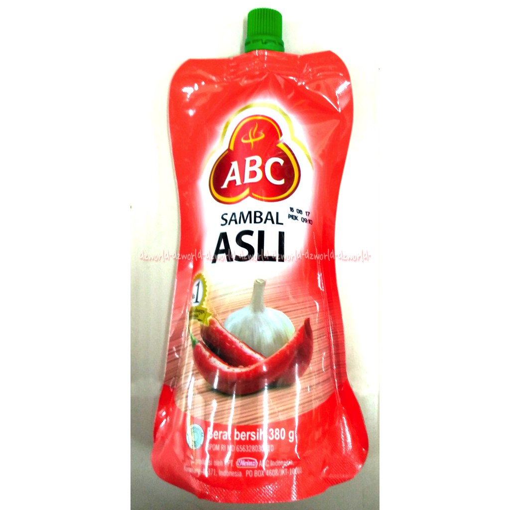 Sambal ABC Sambal Asli Pouch Kemasan Plastik 380gr Sambel ABC Refill Plastik