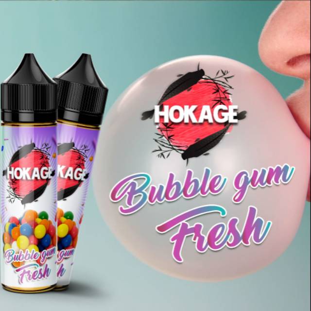 BUBBLEGUM FRESH LIQUID FREEBASE MURAH NIC 3MG CUKAI