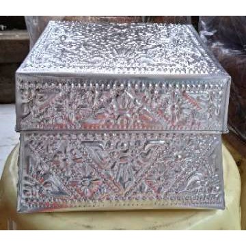 Wadah Bokoran box 1 set tutup bahan plat ukir