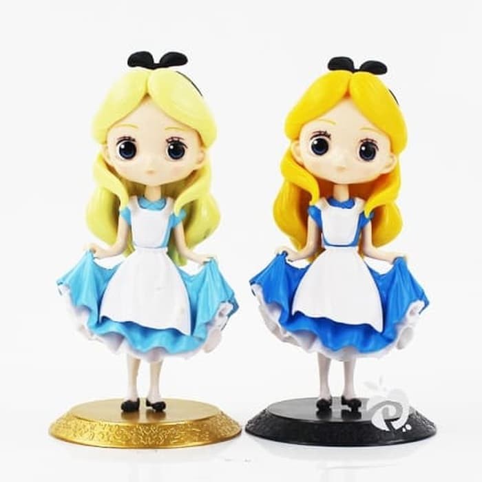 Princess Alice in Wonderland topper kue cake figure Set 2 Mainan  DA403