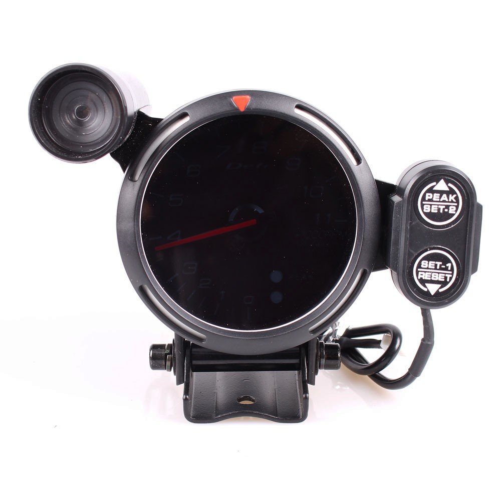 Tachometer Defi Bf Rpm 3.15 Inch 80mm 7 Warna Dengan Lampu Peringatan Universal