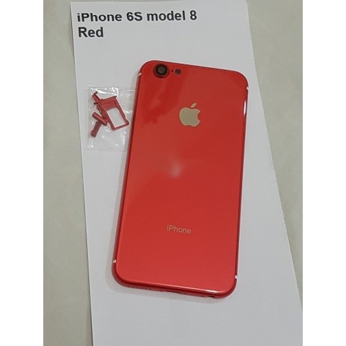 Housing Casing Iph 6s Model Iph 8 Red