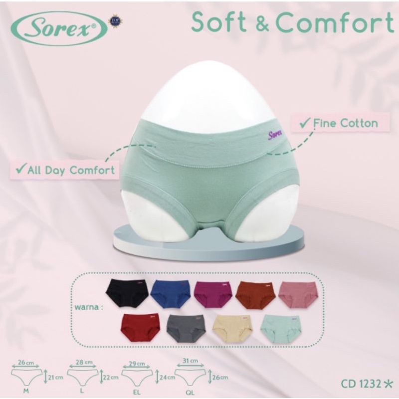 Celana Dalam Wanita Merek Sorex Asli Kode 1232 Harga Dijamin Termurah