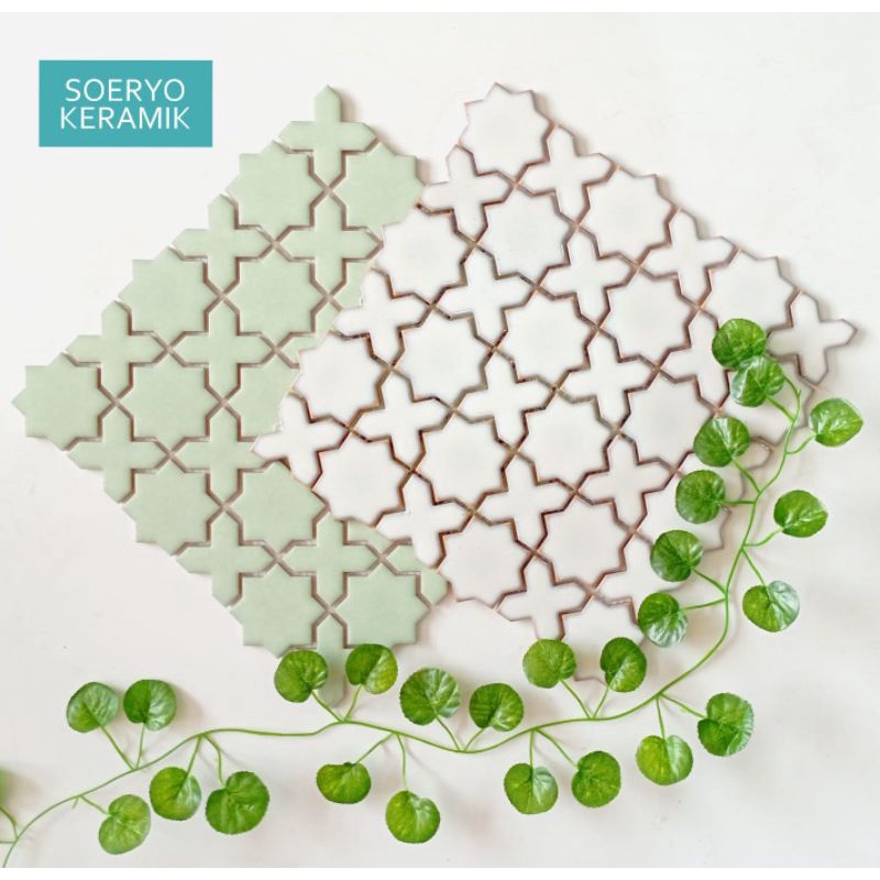 Keramik Dinding Dapur/Kamar Mandi Zellige Glossy 30x30 cm