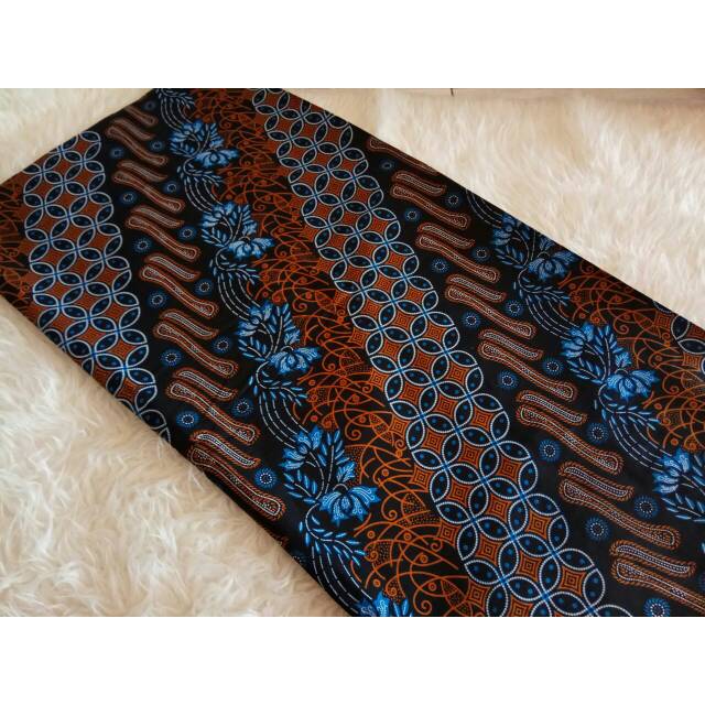 KAIN BATIK PRINTING SENO BIRU PEKALONGAN