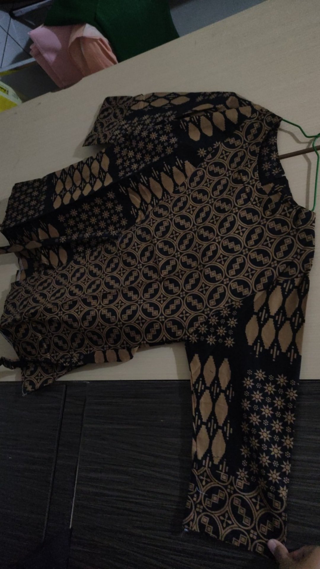 Tey-17 Batik Wanita Asj Sa Hrb026 Kenongo Kemeja Tosca Pendek