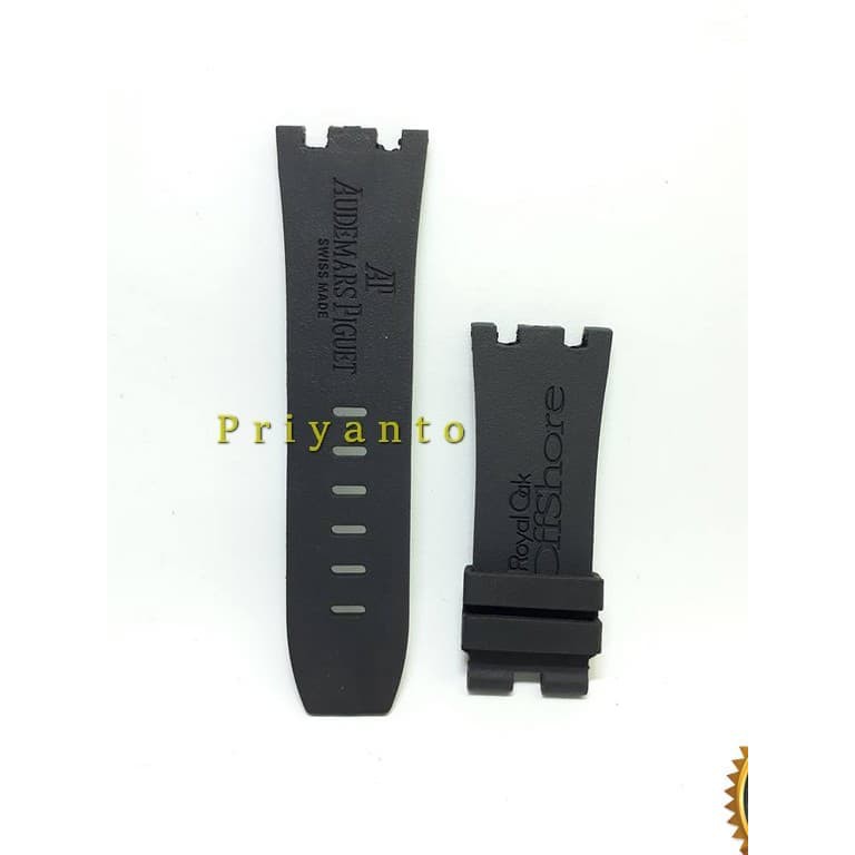 Tali jam tangan AP audemars piguet 28mm hitam rubber