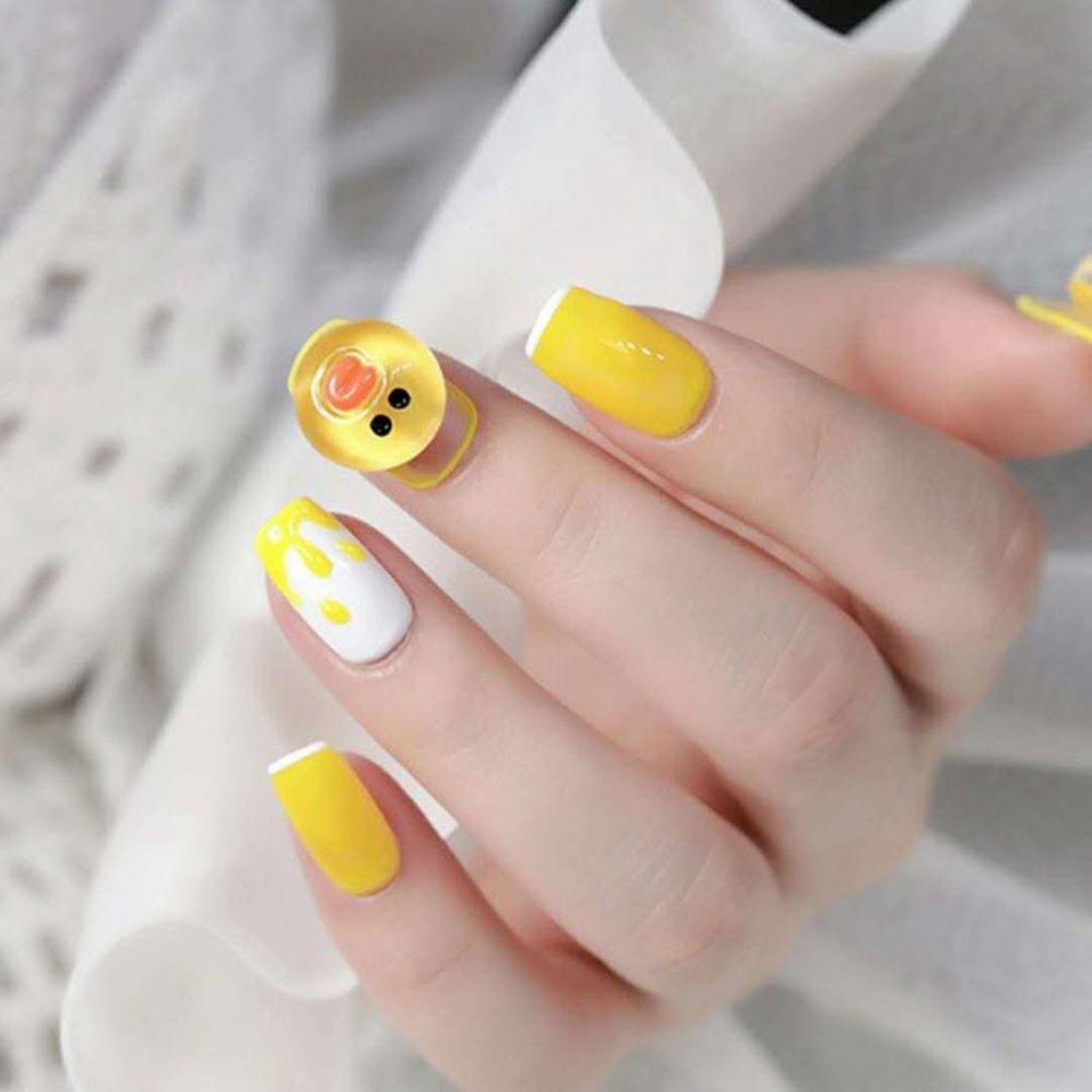 AUGUSTINA Agustina Paku Charms Kartun Gadis Hiasan Kuku Salon Kuku DIY Bahan Kuku Dekorasi Kuku 3D Jepang