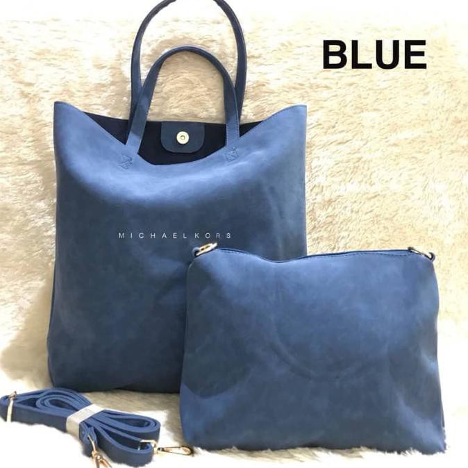 Tas Wanita Murah Branded Handbag Tote Grosir Import Batam, M*K Tote - Hitam