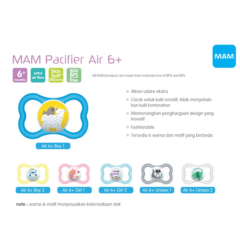 MAM Pacifier Original Air Night Empeng Susu Ibu Dot Anak Bayi Soother - ALD