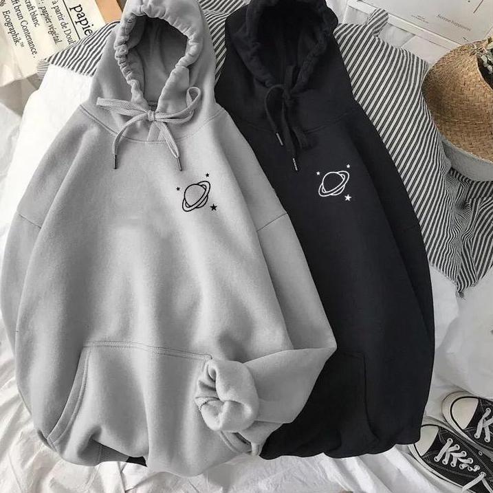 RealBenSweater Hoodie Oversize Hoodie Wanita Hoodie Couple Pasangan Simple Planet Korean Style Premi