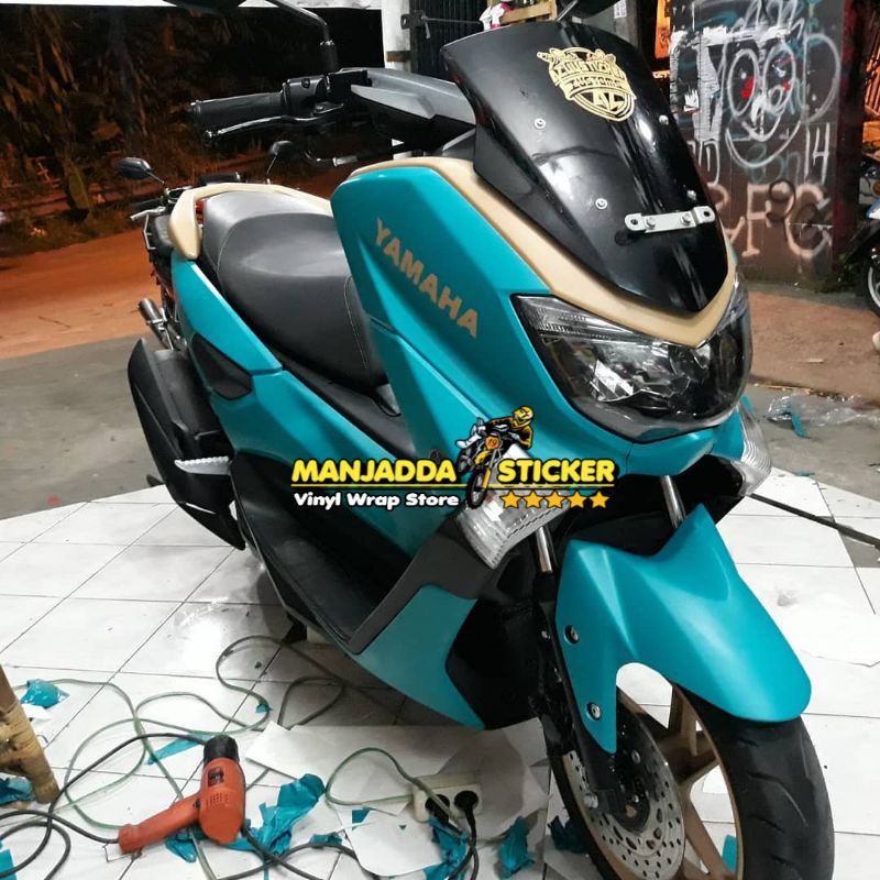 Stiker Skotlet Motor Biru Tosca 45cm x 5meter