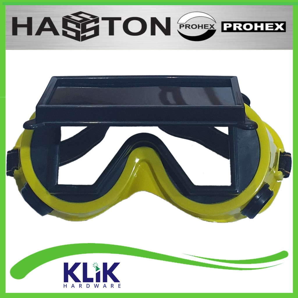 Hasston Prohex Kaca Mata Las Buka Tutup Kacamata Welding Goggles 2130-100