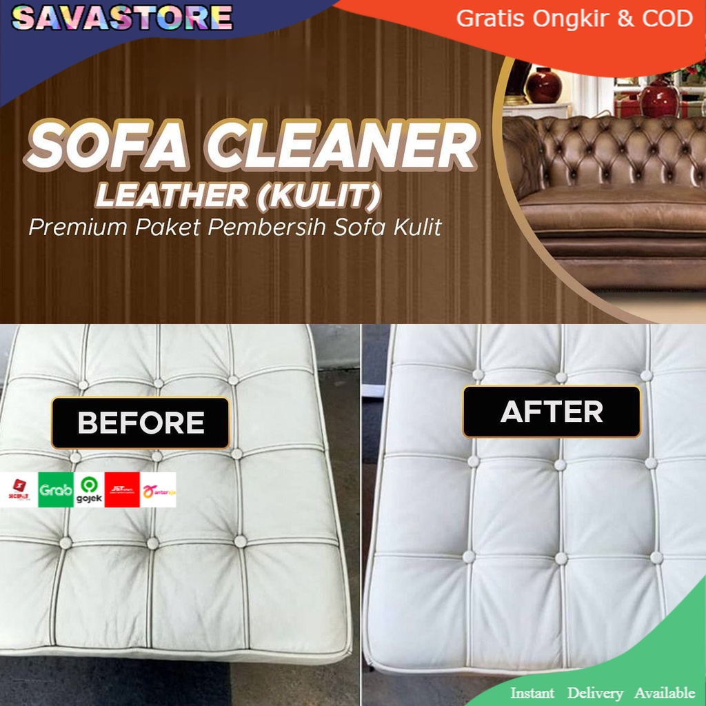 CAIRAN SPRAY PEMBERSIH AMPUH SOFA KULIT - SOFA LEATHER CLEANER PACK PREMIUM WATERLESS - DAILY SOFA CLEANER  LEATHER (KULIT) PREMIUM PEMBERSIH SOFA KULIT