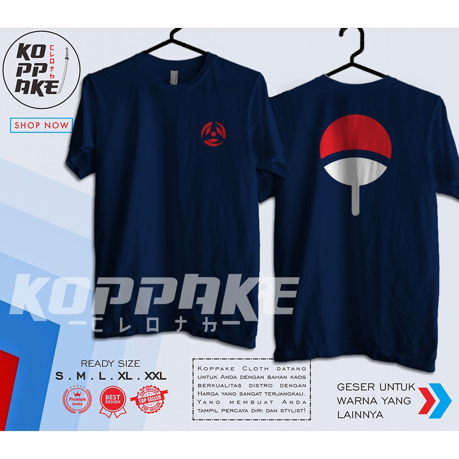 Kaos Sharingan Kakashi Obito Uchiha Baju Anime