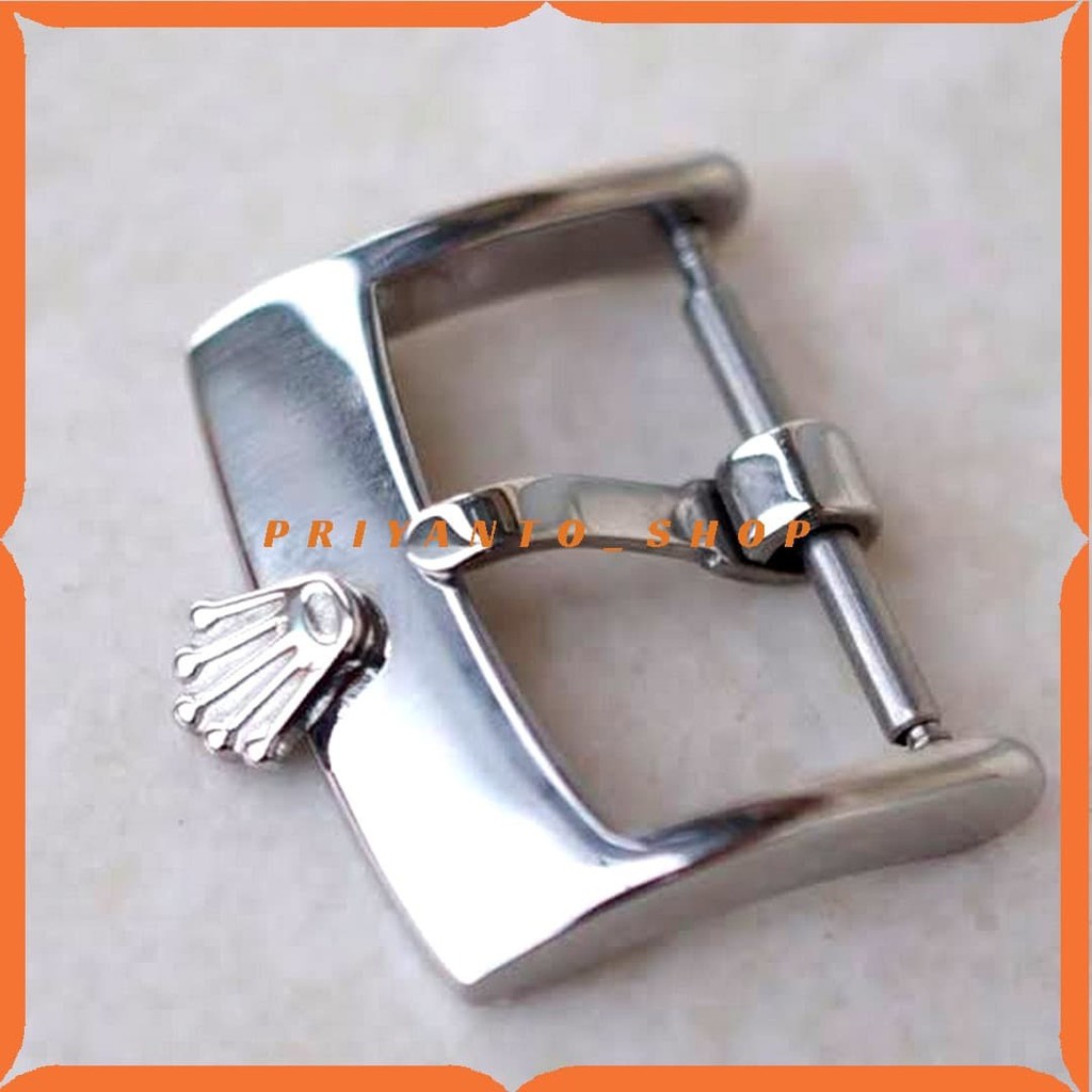 Buckle Pengunci Pengait Tali Jam Rolex Full stainles 316L 16 18mm Logo