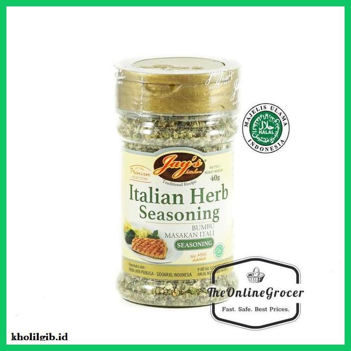 

gnidderdsaus- jay's italian herbs and seasoning/bumbu masakan italia 40gr -asliiiiii.
