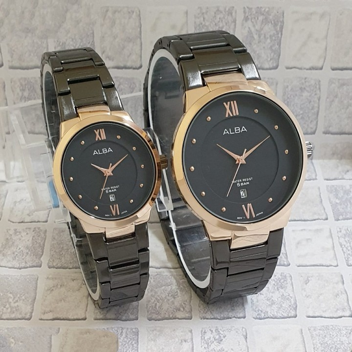 Jam tangan wanita ALBA tanggal aktif free box (bisa couple)