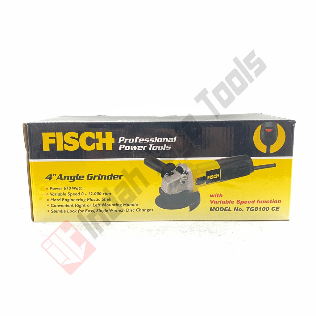 FISCH TG8100 CE Mesin Gerinda Tangan 4 Inch Variable Speed - Grinder