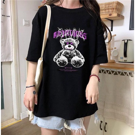 KAOS OVERSIZE WANITA / TSHIRT OVERSIZE WANITA -  BEAR