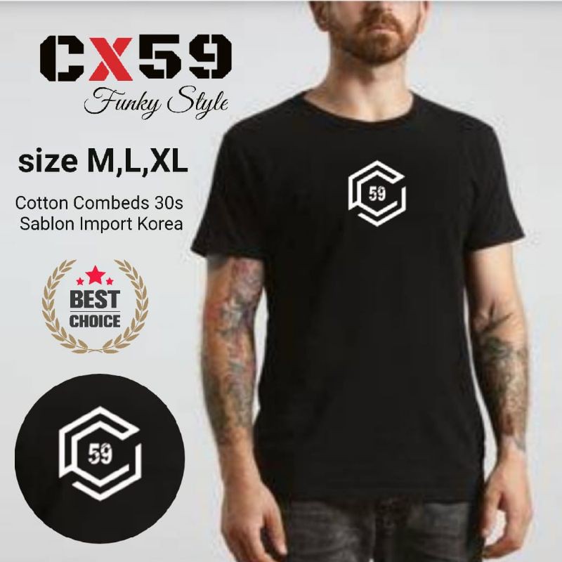 KAOS CX59 Motif simple C59 terbaru