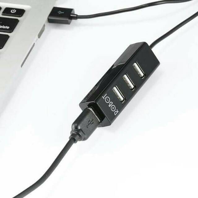 USB HUB ROBOT 4 PORT 2.0 H140-80 BLACK