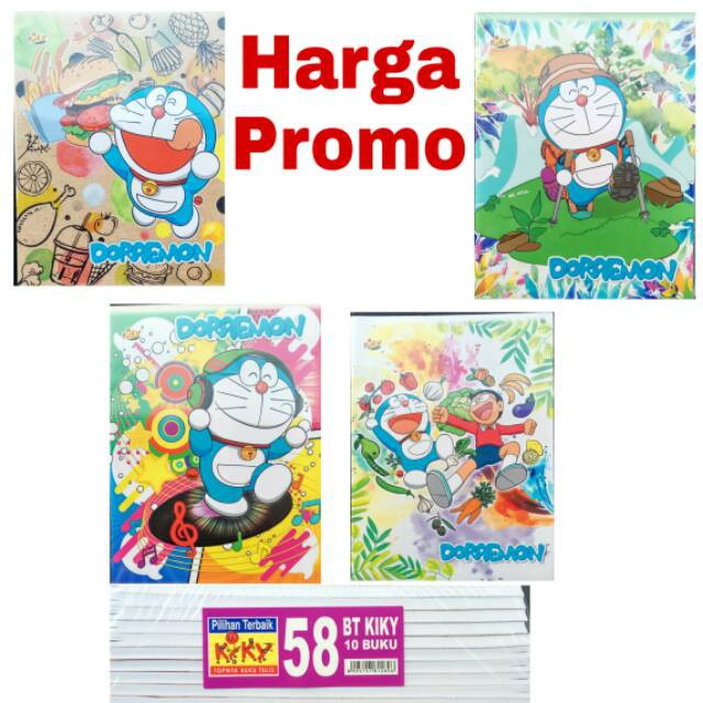 

Buku Tulis Kiky 58 Lembar (10 buku)