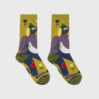  Kaos  Kaki Motif  Ilustrasi Kartun Jepang  Bahan Katun untuk 