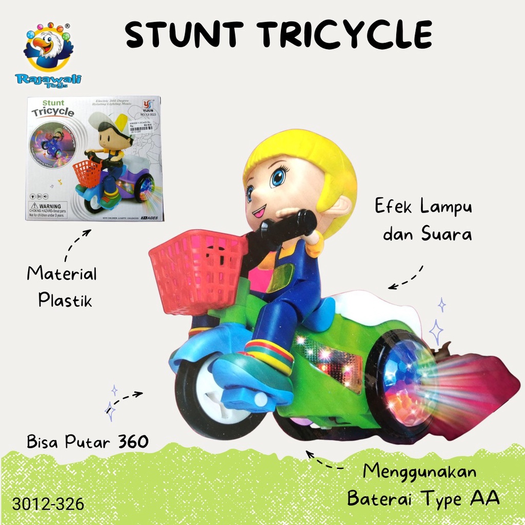 STUNT TRICYCLE 328/328/MAINAN ANAK SEPEDA STUNT