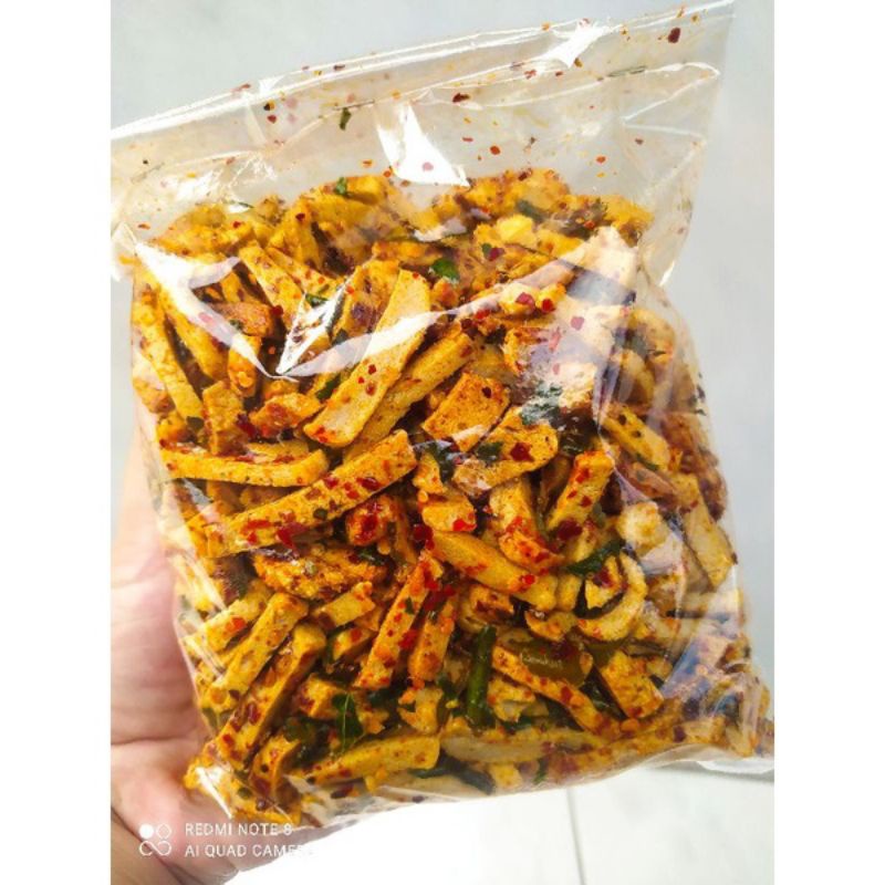 Basreng daun jeruk 1kg (1000g) makanan ringan makanan kering-Pedes