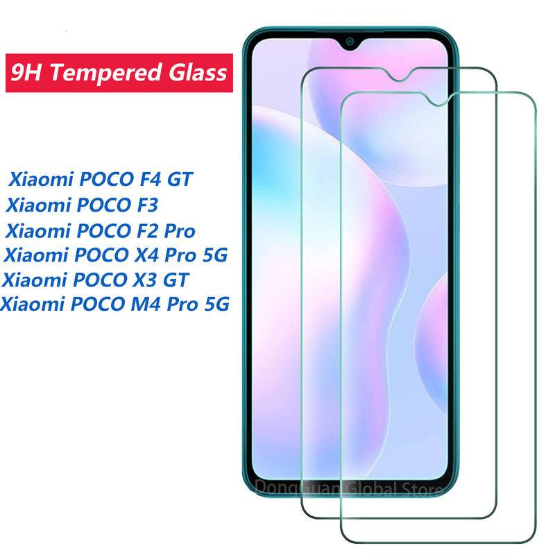 Pelindung Layar Tempered Glass 9H Untuk Xiaomi Mi Poco F4 GT F3 F2 M3 M4 Pro Poco X3 GT NFC X4 Pro