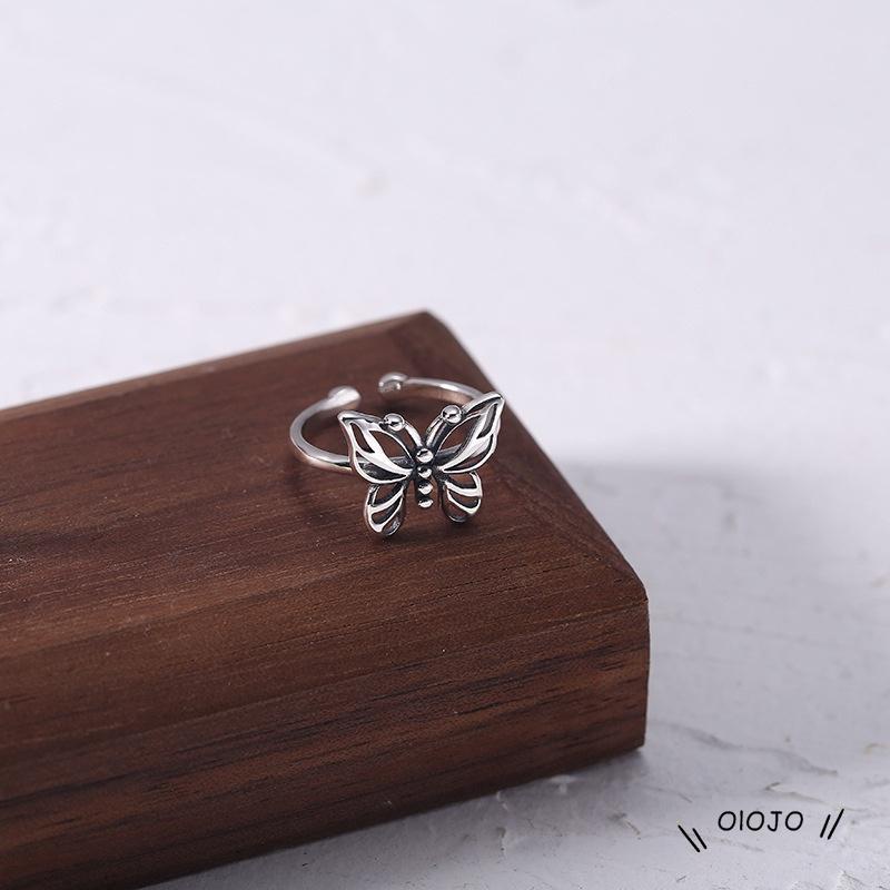 【COD】Cincin Model Butterfly Hollow Out Gaya Vintage Untuk Wanita