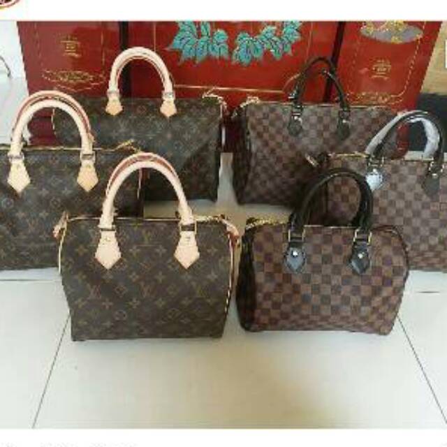 LV Louis Vuitton Bandou Speedy bags mirror