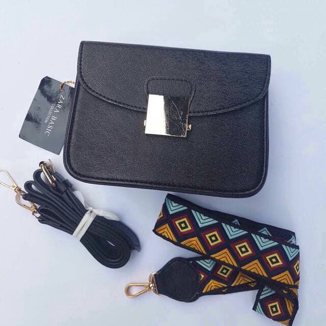Tas wanita import sling bag Zara Gerry Strap