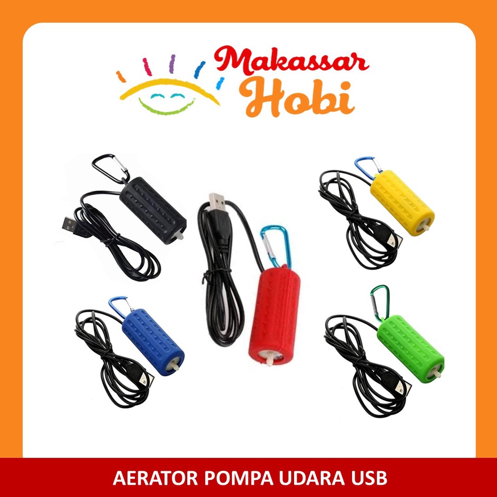 Air Pump Airpump Aerator Pompa Udara USB DC Baterai Batere Powerbank