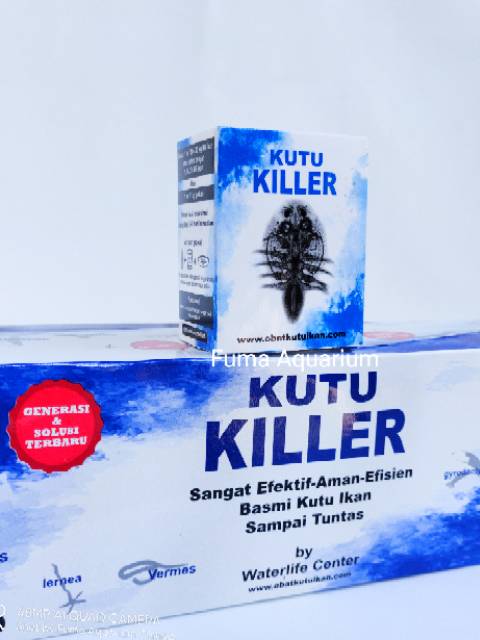 Kutu Killer Obat Kutu Khusus Ikan Hias Mas koki, Koi, Arwana Kemasan botol 1ml Pembasmi Kutu Pada Ikan